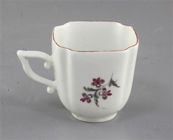 A Derby coffee cup, c.1758, h. 5.7cm